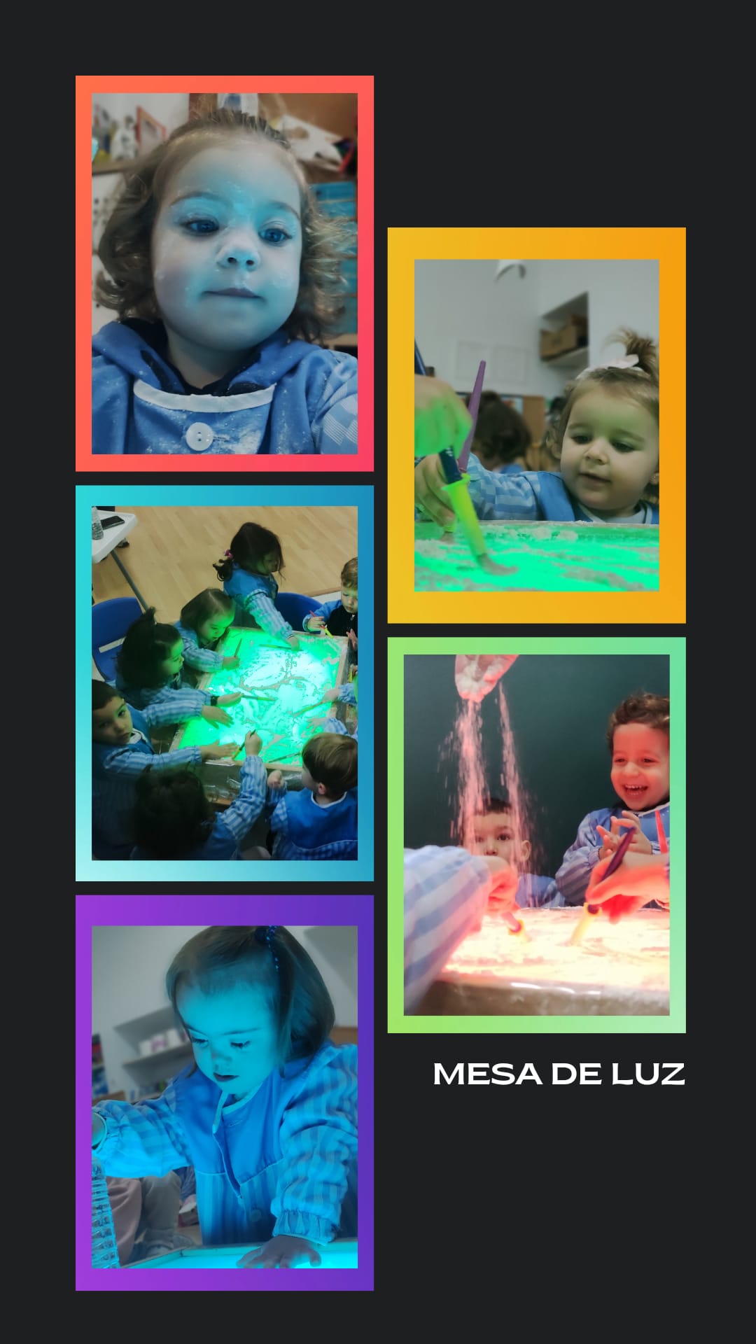 MESA DE LUZ CON HARINA